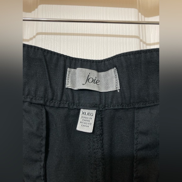 Joie Black Linen Blend High Rise Pleated Shorts XL Boho Summer Beach Coastal - Picture 2 of 10